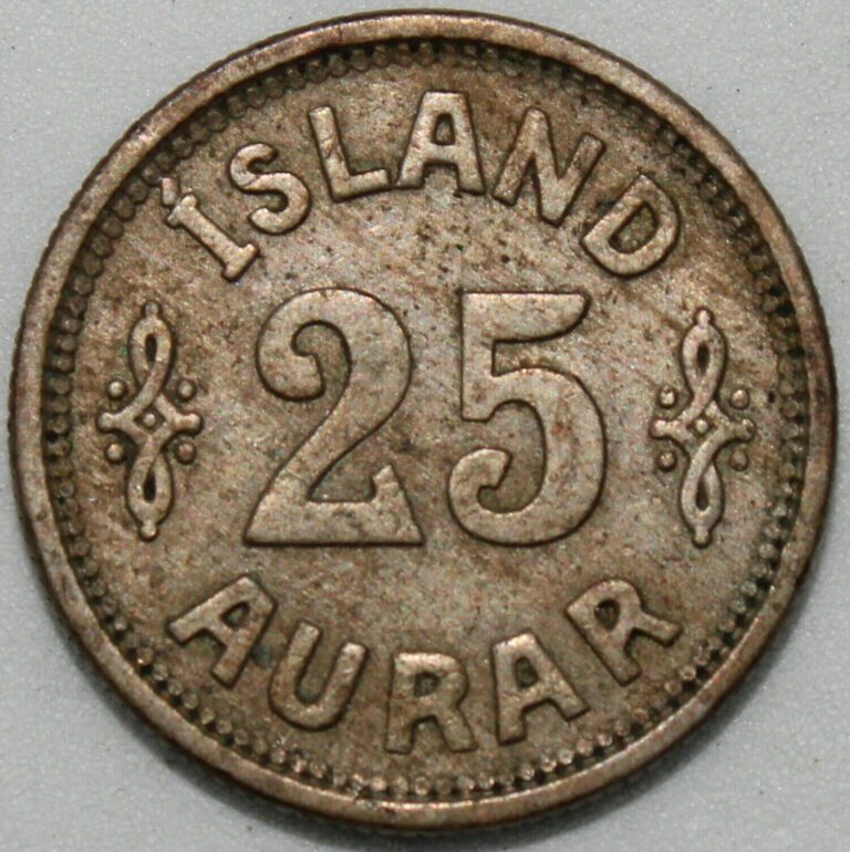 Read more about the article 1925 | Iceland 25 Aurar | Cupro-Nickel | Coins | KM Coins