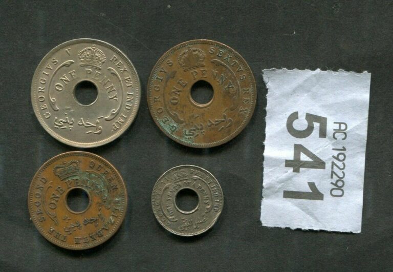 Read more about the article Set of 4 coins of   British West Africa and Nigeria