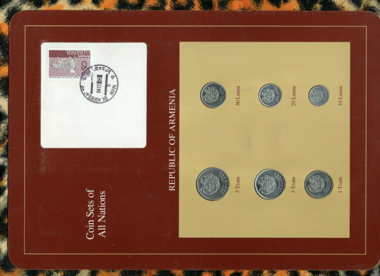 Read more about the article Coin Sets of All Nations Armenia UNC 5 3 1 Tram 50 20 10 Luma 1994