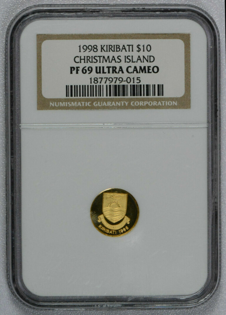 Read more about the article 1998 KIRIBATI GOLD COIN 10 D. CHRISTMAS ISLAND NGC PF 69 ULTRA CAMEO Free Ship