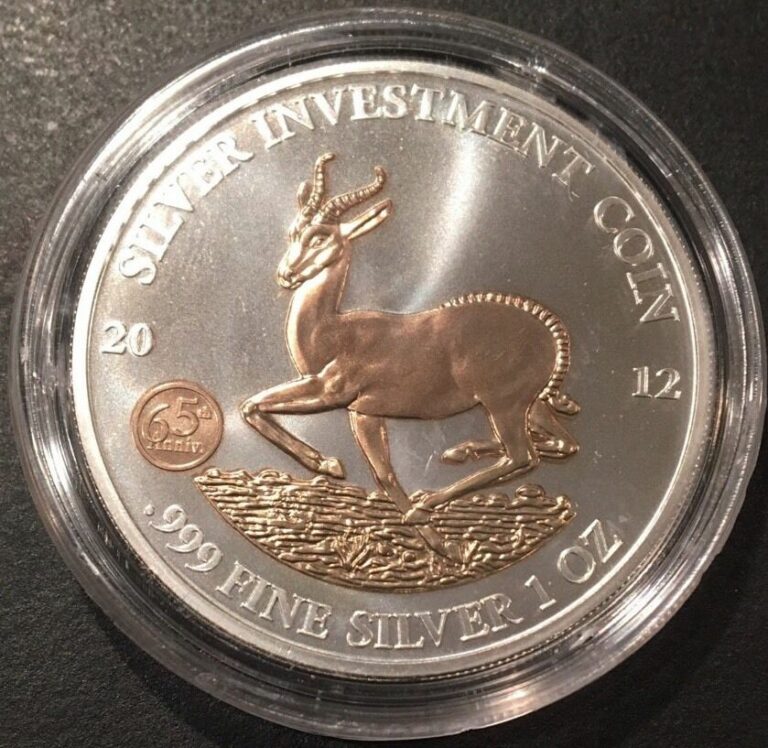 Read more about the article 2012 AFRICAN GABON SPRINGBOK GILT – 1 oz .999 Silver Coin in Capsule low mintage