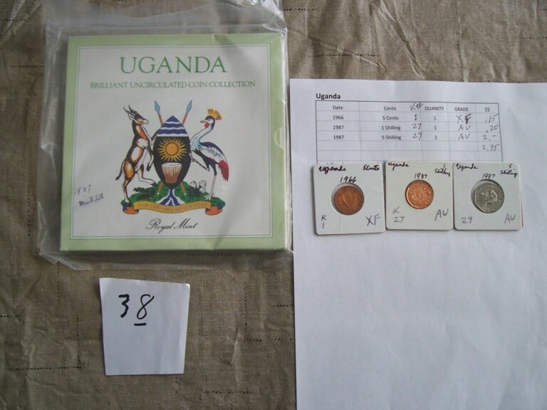 Read more about the article UGANDA 1987 UNCIRCULATED SET (Sealed In Orig Pkg) PLUS + “FREE” CIRCULATED COINS