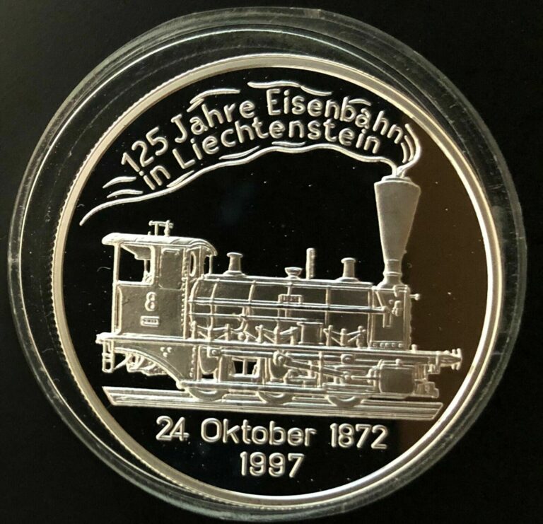 Read more about the article Liechtenstein Silver Coin 20 Euro 1997 Steam Locomotive