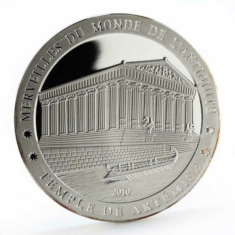 Read more about the article Ivory Coast 1500 francs Temple of Artemis proof silver coin 2010