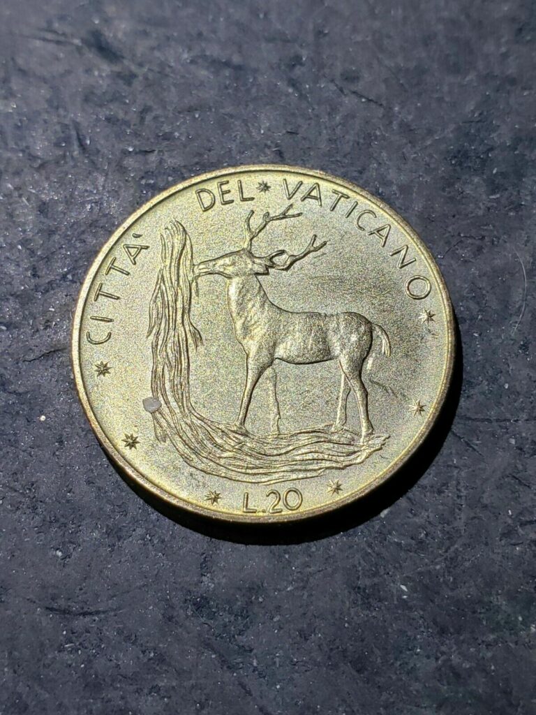Read more about the article 1972 Vatican City 20 Lire Coin  KM#120