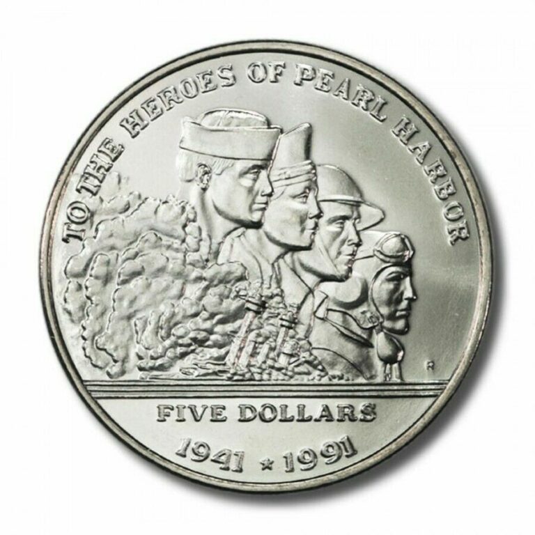 Read more about the article 5 Republic of Marshall Islands The Heroes Of Pearl Harbor $5 Commemorative Coins