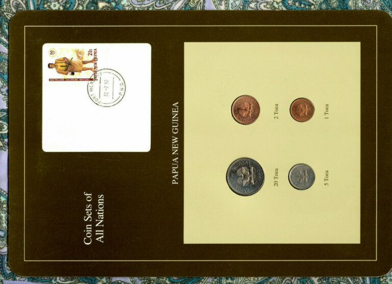 Read more about the article Coin Sets of All Nations Papua New Guinea All 1990 UNC 1  2  5  20 Toea