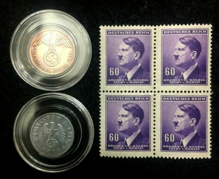 Read more about the article Authentic German WW2 Coins and Unused Purple Stamps – Antique Historical Artifacts