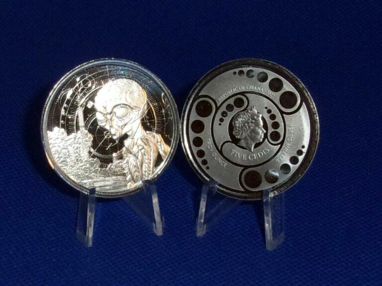 Read more about the article 2021 1 oz Ghana Alien Silver Coin .999