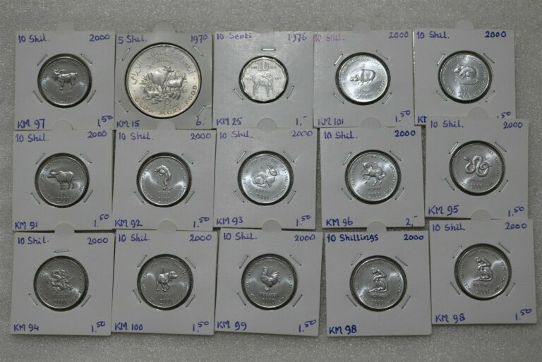 Read more about the article SOMALIA 15 COINS COLLECTION HIGH GRADE B38 POL24