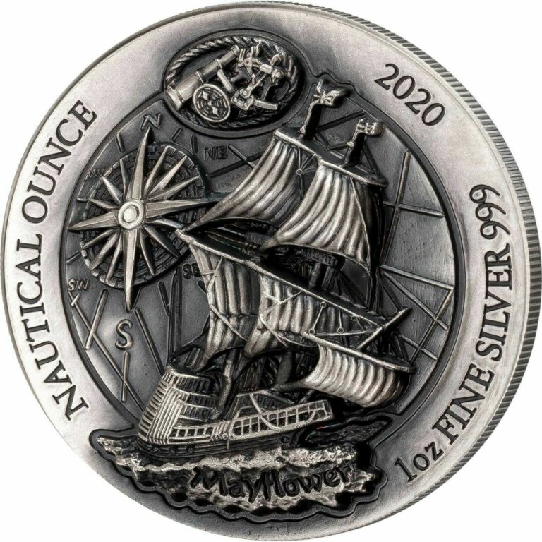 Read more about the article MAYFLOWER NAUTICAL OUNCE – 2020 1 oz High Relief Antique Silver Coin – Rwanda