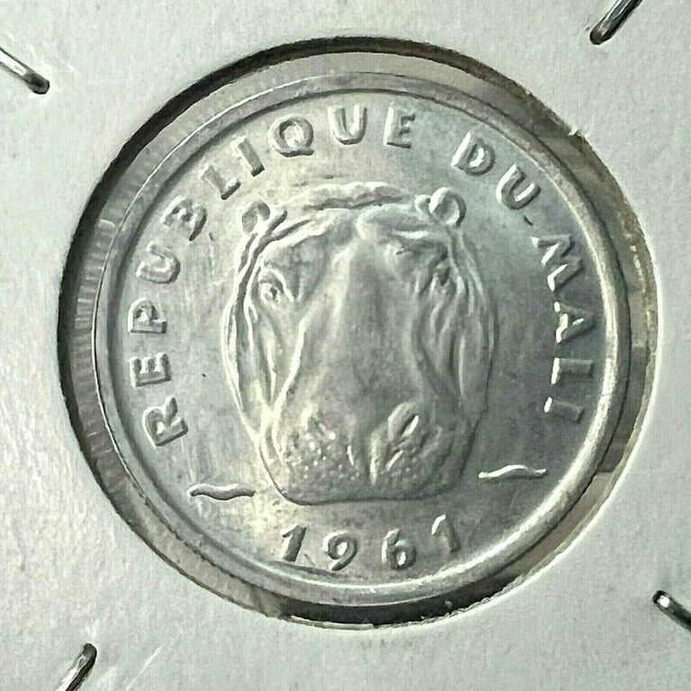 Read more about the article 1961 MALI 5 FRANCS BRILLIANT UNCIRCULATED COIN