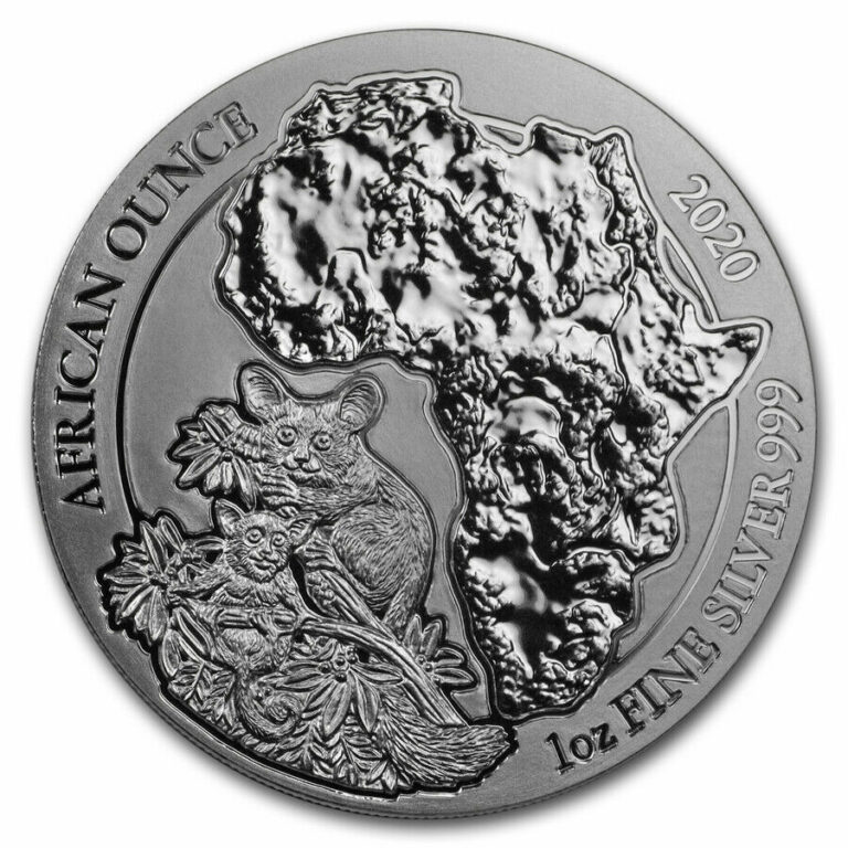 Read more about the article 2020 Rwanda 1 oz Silver African Bushbaby BU – SKU#201944