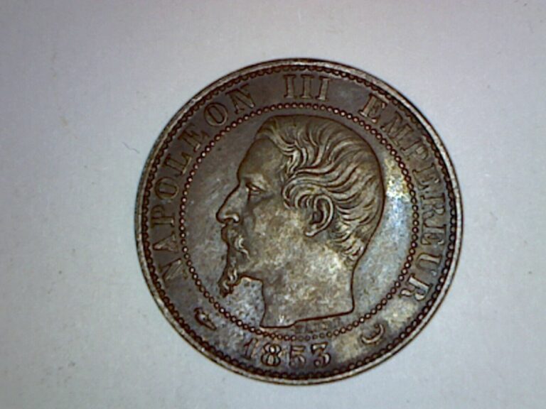 Read more about the article FRANCE 1853 5-CENTIMES  MEDALLIC COINAGE  AU CONDITION  2 000 MINTAGE