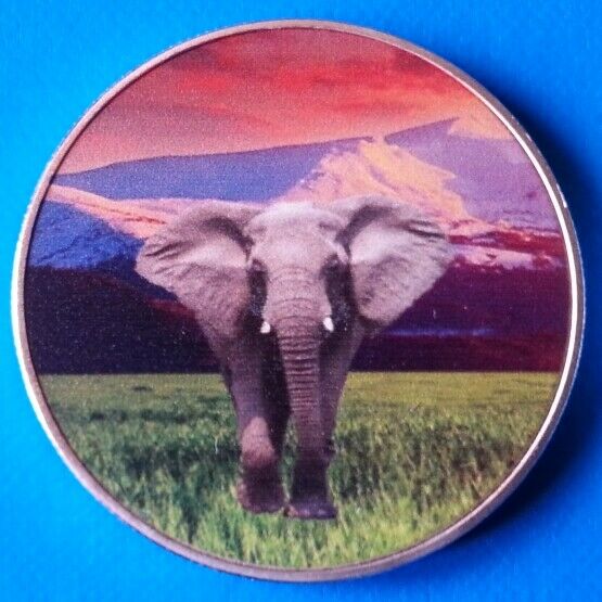 Read more about the article Zambia African Elephant 2015 UNC Africa Wildlife Color Coin