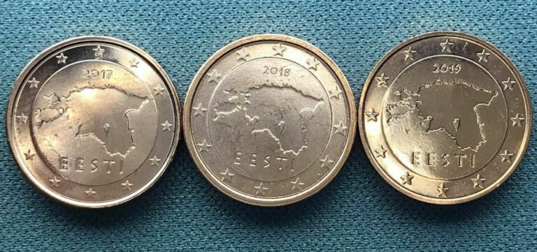 Read more about the article Estonia set of 3 coins: 1 euro cent 2017 – 2018 – 2019  UNC