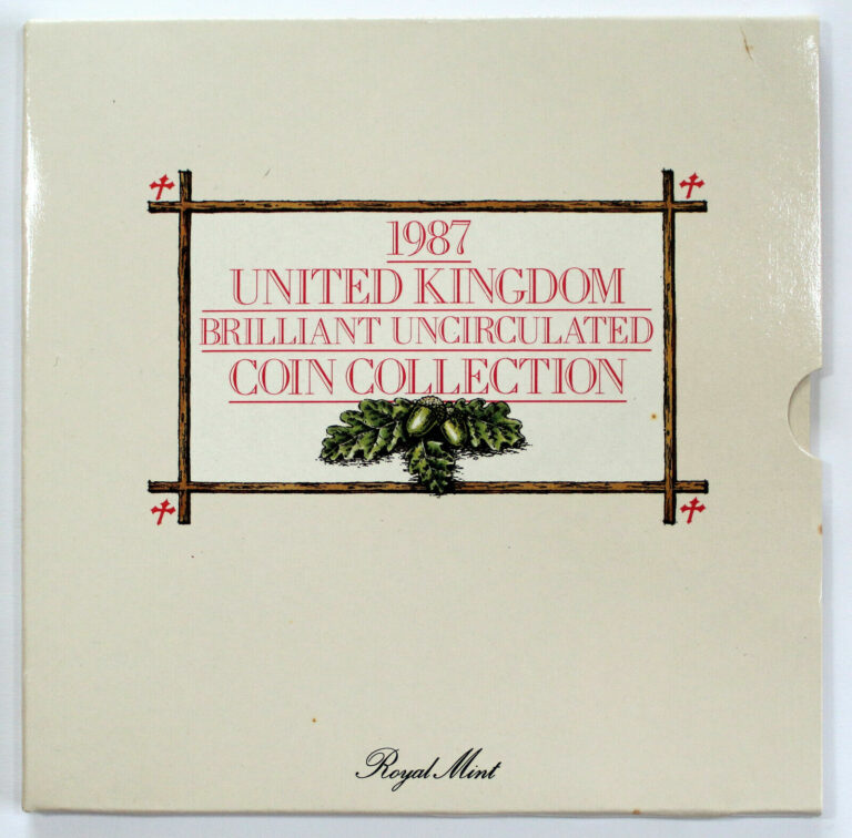 Read more about the article 1987 United Kingdom BU Uncirculated Coin Set Royal Mint 7 Coins