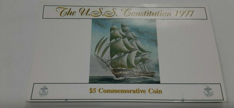 Read more about the article 1997 Marshall Islands $5 Coin “USS Constitution” Commemorative in Pres. Folder