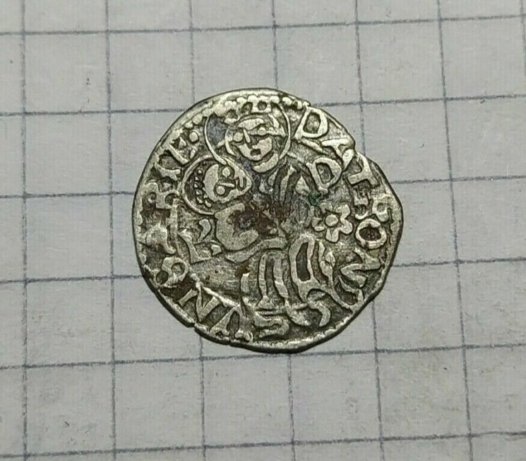 Read more about the article 1458-1490 HUNGARY Transylvania – Middle Ages Madonna Child Silver Coin #372