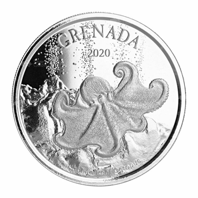 Read more about the article 1 oz 2020 Scottsdale Mint EC8 Grenada Octopus Silver Coin