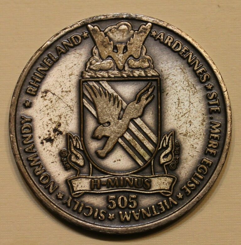 Read more about the article 82nd Airborne 505th Infantry Op URGENT FURY Grenada ser#550 Army Challenge Coin