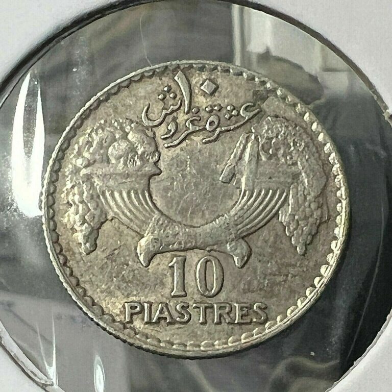 Read more about the article 1929 LEBANON SILVER 10 PIASTRES NICE COIN