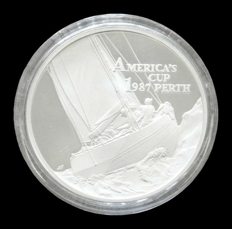 Read more about the article 1987 SILVER SAMOA 10 TALA PROOF 1 OZ AMERICA’S CUP COIN IN CAPSULE