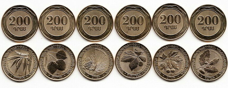 Read more about the article ARMENIA 200 DRAM 6 SIX COINS SET UNC 2014 WILD TREES OF ARMENIA