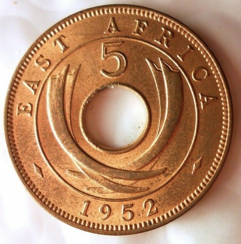Read more about the article 1952 BRITISH EAST AFRICA (KENYA) 5 CENTS – AU – FREE SHIPPING – East Africa Bin