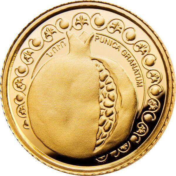 Read more about the article ARMENIA 500 DRAM GOLD .999 9 COIN PROOF 2011 Armenian Pomegranate