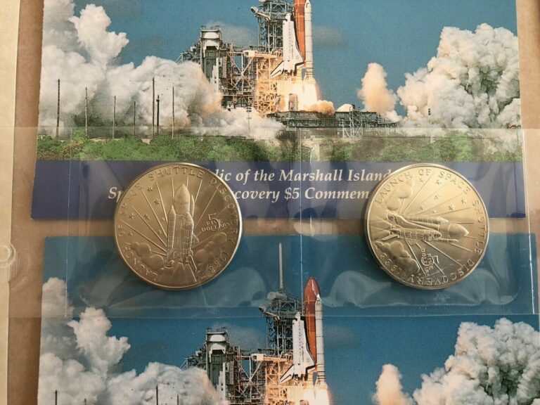 Read more about the article LOT OF 2 1988 REPUBLIC OF MARSHALL ISLANDS $5 COINS – SPACE SHUTTLE w LITERATURE