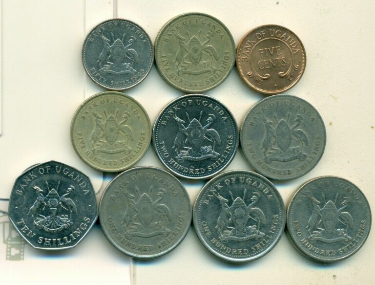 Read more about the article 10 DIFFERENT COINS from UGANDA (6 DENOMINATIONS)…Lot #2