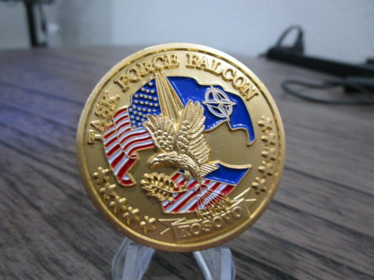 Read more about the article Task Force Falcon Kosovo Multi National Brigade East MNB-E CDR Challenge Coin