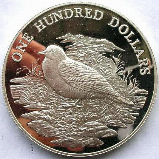 Read more about the article Grenada 1988 Grenada Dove 100 Dollar 3.85oz Silver Coin Proof