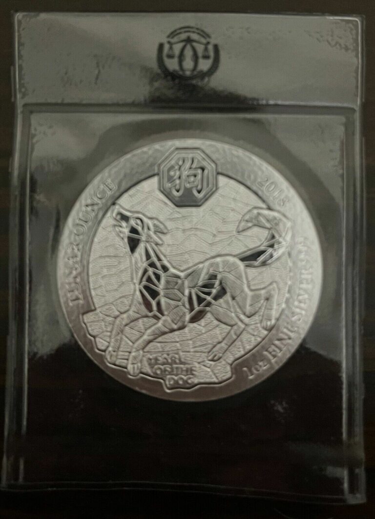 Read more about the article 2018 1oz FINE SILVER COIN-YEAR OF THE DOG-RWANDA LUNAR OUNCE-SEALED