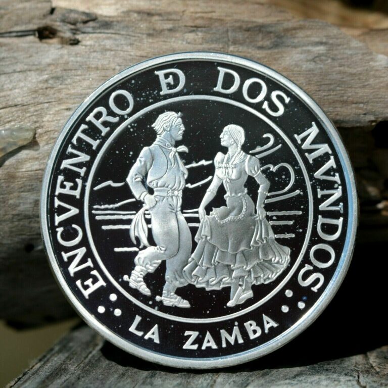 Read more about the article Argentina 1997 La Zamba Ibero American Series 25 Pesos Proof Silver Coin KM# 123