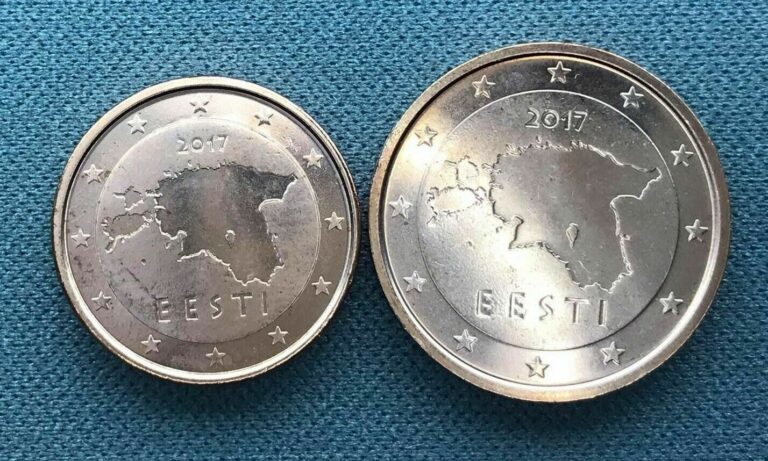 Read more about the article Estonia set of 2 coins: 1 – 2 euro cent 2017 UNC