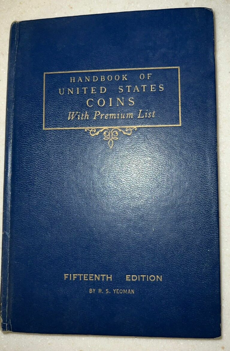 Read more about the article 1958 HANDBOOK OF UNITED STATES COINS 15th EDITION “BLUEBOOK” BY R.S. YEOMAN