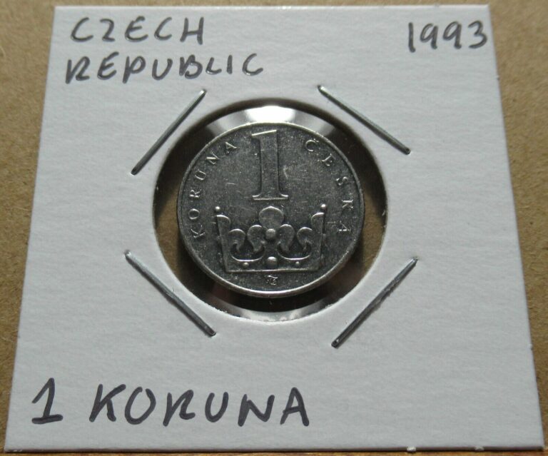 Read more about the article Czech Republic 1 Koruna 1993 Coin in 2×2 Flip B0114