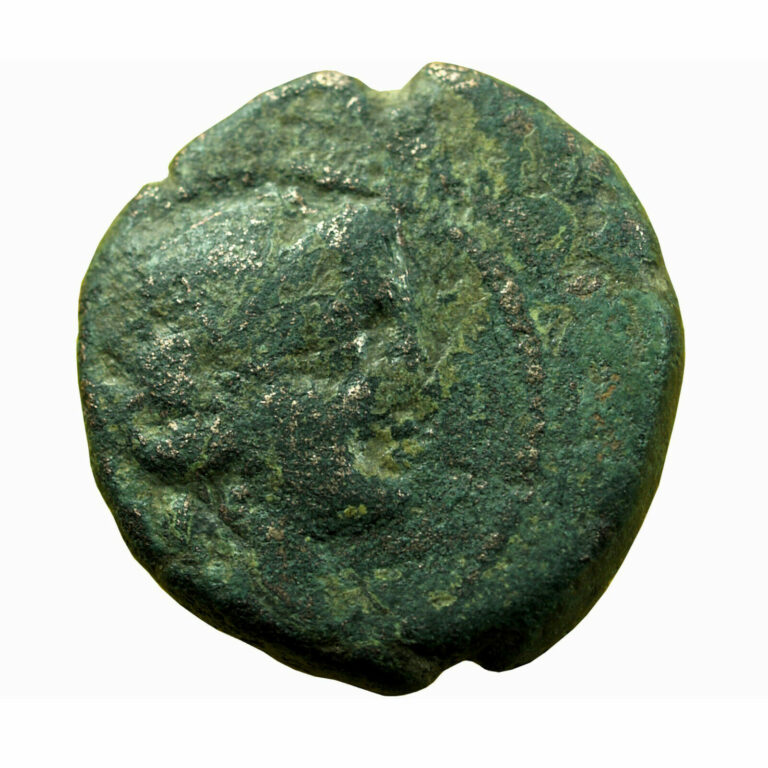 Read more about the article 01315 Ancient Greek Coin Amphipolis Macedonia AE20mm Artemis Tauropolos / Bull