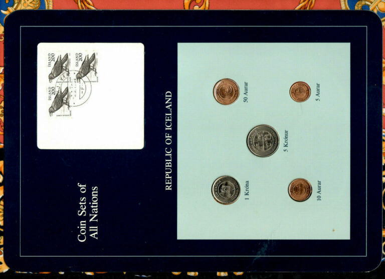 Read more about the article Coin Sets of All Nations Iceland 1 5 krona 5 10 50 Aurar 1981 UNC 3-200