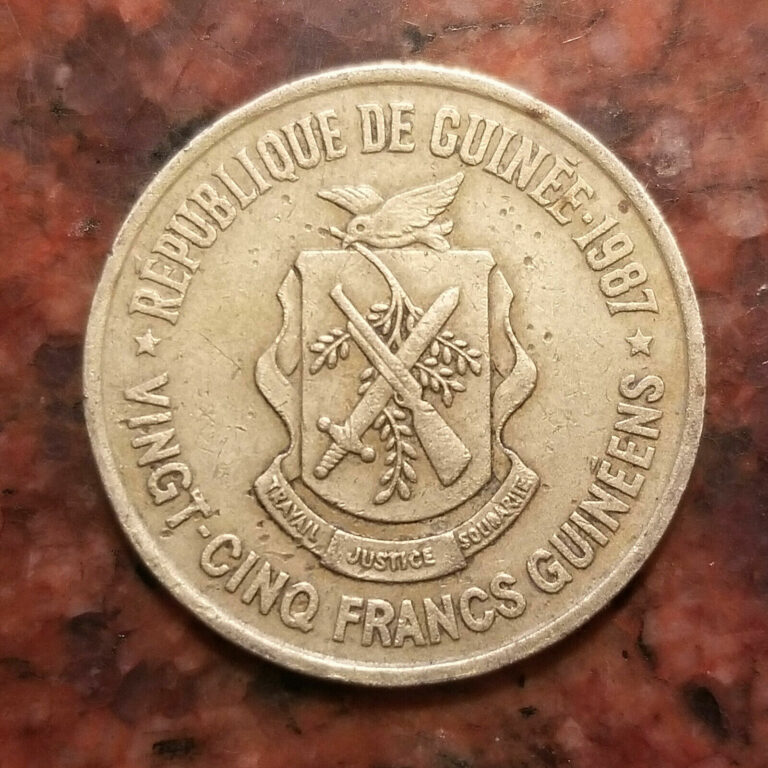 Read more about the article 1987 GUINEA 25 FRANCS COIN – #A6930