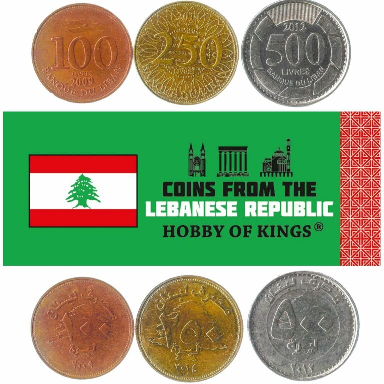 Read more about the article SET OF 3 COINS FROM LEBANON: 100  250  500 LIVRES. 1995-2018. LEBANESE MONEY