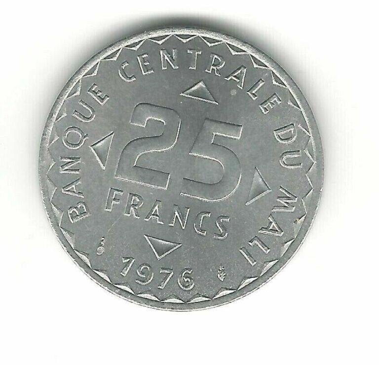 Read more about the article Mali 10  25 and 50 Francs 1976/7 KM 9  11  12 UNC Uncirculated Coins
