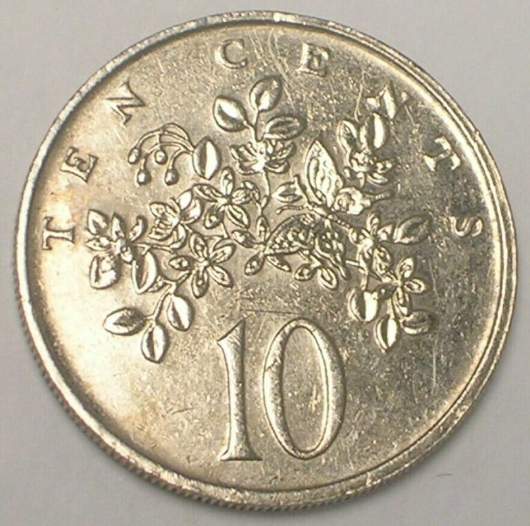 Read more about the article 1987 Jamaica Jamaican 10 Cents Butterfly Coin XF