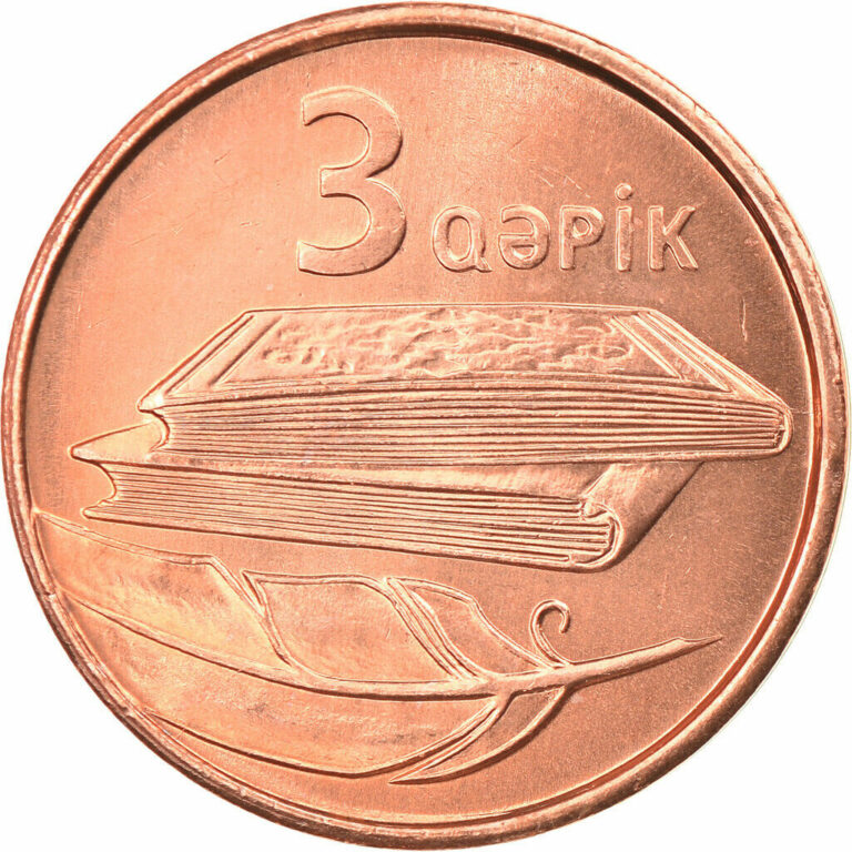 Read more about the article [#793628] Coin  Azerbaijan  3 Qapik  Undated (2006)  AU(50-53)  Copper Plated