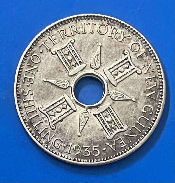 Read more about the article 1935 Papua New Guinea Shilling.. 92.5% Silver Coin