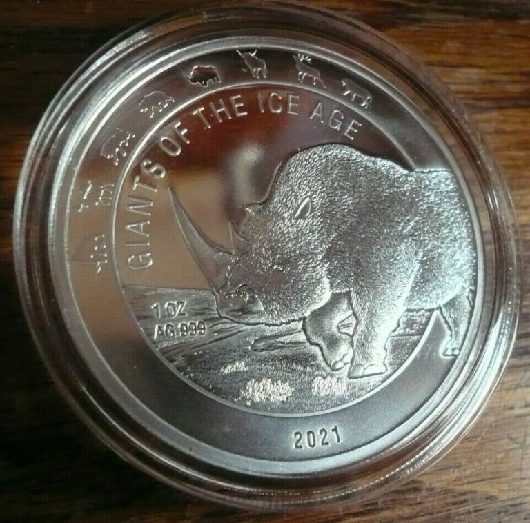 Read more about the article 2021 Woolly Rhino Ghana 1 oz .999 Silver in Mint Capsule Mintage 15 000