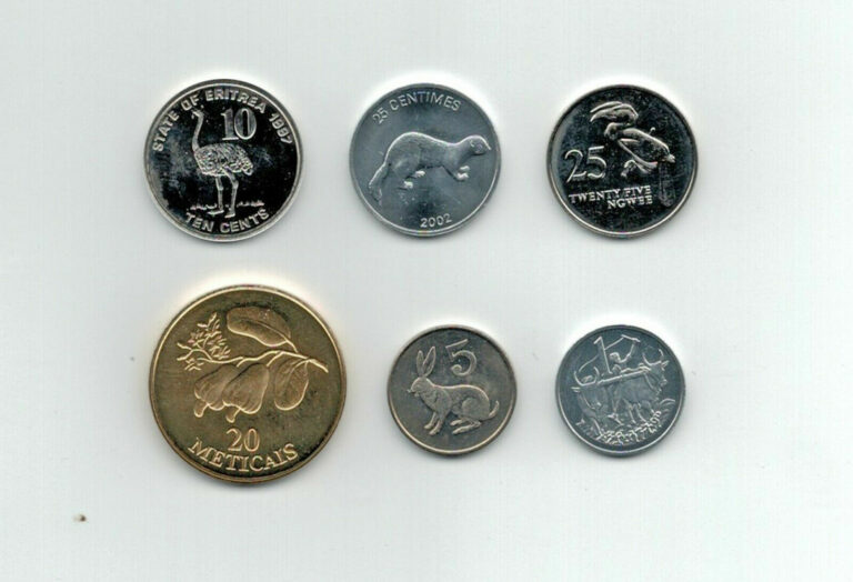 Read more about the article Africa Coin Mix – 6 Coins from 6 Different Countries – All UNC