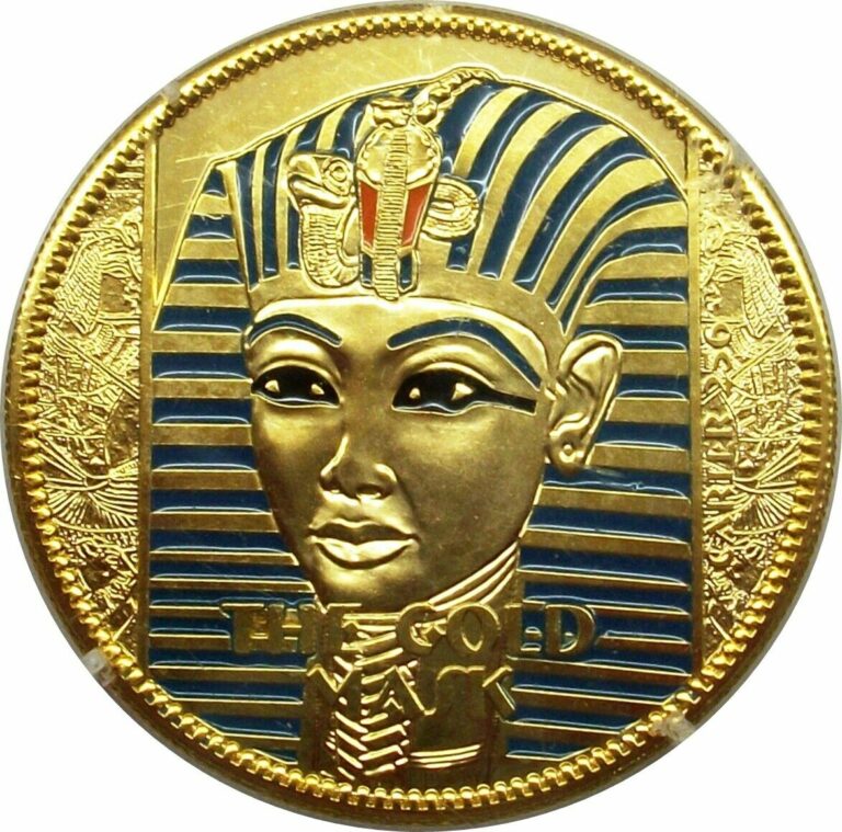 Read more about the article Gold Plated 2008 UNC BU 250 Shillings Somalia The Treasures of Tutankhamun Mask